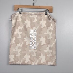 Dagne Dover beige camo drawstring dustbag.